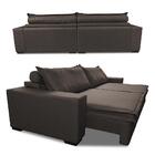 Sofá Retrátil E Reclinável 2,15m Império Com Molas Cama Inbox