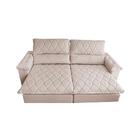 Sofá Retrátil E Reclinável 2,15m Molas Ensacadas Cama Inbox B