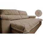 Sofá Retrátil E Reclinável 2,15m Molas Ensacadas Cama Inbox B