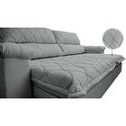 Sofá Retrátil E Reclinável 2,15m Molas Ensacadas Cama Inbox B