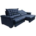 Sofá Retrátil E Reclinável 2,15m Molas Ensacadas Cama Inbox B