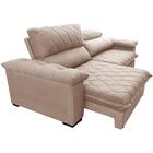 Sofá Retrátil E Reclinável 2,15m Molas Ensacadas Cama Inbox B