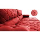 Sofá Retrátil E Reclinável 2,15m Molas Ensacadas Cama Inbox B