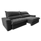 Sofá Retrátil E Reclinável 2,15m Molas Ensacadas Cama Inbox E