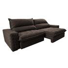 Sofá Retrátil E Reclinável 2,15m Molas Ensacadas Cama Inbox E