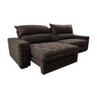 Sofá Retrátil E Reclinável 2,15m Molas Ensacadas Cama Inbox E