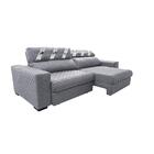 Sofá Retrátil E Reclinável 2,15m Molas Ensacadas Cama Inbox S