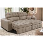 Sofá Retrátil E Reclinável 2,20m Molas Ensacadas E Costura Tr