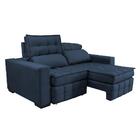 Sofá Retrátil E Reclinável 2,20m Molas Ensacadas E Costura Tr