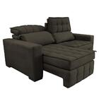 Sofá Retrátil E Reclinável 2,20m Molas Ensacadas E Costura Tr