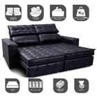 Sofá Retrátil E Reclinável 2,20m Molas Ensacadas E Costura Tr