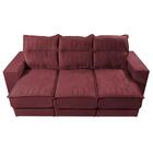 Sofá Retrátil E Reclinável 2,25m Cama Inbox Canadá Com Molas