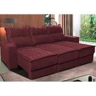 Sofá Retrátil E Reclinável 2,25m Cama Inbox Canadá Com Molas