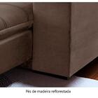 Sofá Retrátil E Reclinável 2,30m 4 Lugares Bege