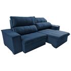 Sofá Retrátil E Reclinável 2,30m Cama Inbox Flórida Com Molas