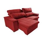 Sofá Retrátil E Reclinável 2,30m Cama Inbox Flórida Com Molas