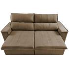 Sofá Retrátil E Reclinável 2,30m Cama Inbox Flórida Com Molas