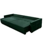 Sofá Retrátil E Reclinável 2,30m Karina Veludo Verde Madelina