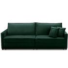 Sofá Retrátil E Reclinável 2,30m Karina Veludo Verde Madelina