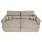 Sofá Retrátil E Reclinável 2,32m Com Molas Cama Inbox Estilo