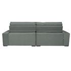 Sofá Retrátil E Reclinável 2,32m Com Molas Cama Inbox Estilo