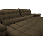 Sofá Retrátil E Reclinável 2,32m Com Molas Ensacadas Cama Inb