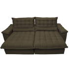 Sofá Retrátil E Reclinável 2,32m Com Molas Ensacadas Cama Inb