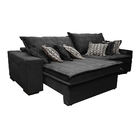 Sofá Retrátil E Reclinável 2,32m Com Molas Ensacadas Cama Inb