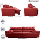 Sofá Retrátil E Reclinável 2,32m Luxos Cama Inbox Velusoft Ve