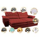 Sofá Retrátil E Reclinável 2,32m Molas Ensacadas Cama Inbox A