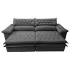 Sofá Retrátil E Reclinável 2,32m Molas Ensacadas Cama Inbox A