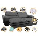 Sofá Retrátil E Reclinável 2,32m Molas Ensacadas Cama Inbox A