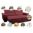 Sofá Retrátil E Reclinável 2,32m Molas Ensacadas Cama Inbox A