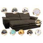 Sofá Retrátil E Reclinável 2,32m Molas Ensacadas Cama Inbox A