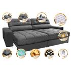 Sofá Retrátil E Reclinável 2,32m Molas Ensacadas Cama Inbox B