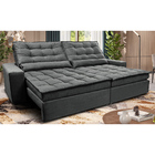 Sofá Retrátil E Reclinável 2,32m Molas Ensacadas Cama Inbox C