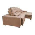 Sofá Retrátil E Reclinável 2,32m Molas Ensacadas Cama Inbox C