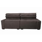 Sofá Retrátil E Reclinável 2,32m Molas Ensacadas Cama Inbox C