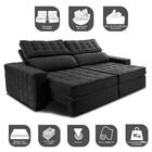 Sofá Retrátil E Reclinável 2,35m Cama Inbox Big Star Com Soft