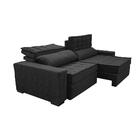 Sofá Retrátil E Reclinável 2,35m Cama Inbox Big Star Com Soft