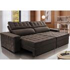 Sofá Retrátil E Reclinável 2,35m Cama Inbox Big Star Com Soft