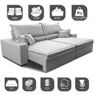 Sofá Retrátil E Reclinável 2,35m Império Com Molas Cama Inbox