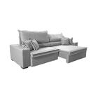 Sofá Retrátil E Reclinável 2,35m Império Com Molas Cama Inbox