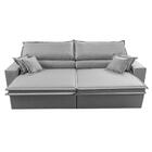 Sofá Retrátil E Reclinável 2,35m Império Com Molas Cama Inbox