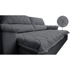 Sofá Retrátil E Reclinável 2,35m Molas Ensacadas Cama Inbox B