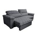 Sofá Retrátil E Reclinável 2,35m Molas Ensacadas Cama Inbox B