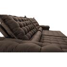 Sofá Retrátil E Reclinável 2,35m Molas Ensacadas Cama Inbox B