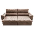 Sofá Retrátil E Reclinável 2,35m Molas Ensacadas Cama Inbox B