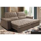 Sofá Retrátil E Reclinável 2,35m Molas Ensacadas Cama Inbox B