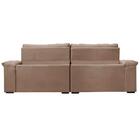 Sofá Retrátil E Reclinável 2,35m Molas Ensacadas Cama Inbox B